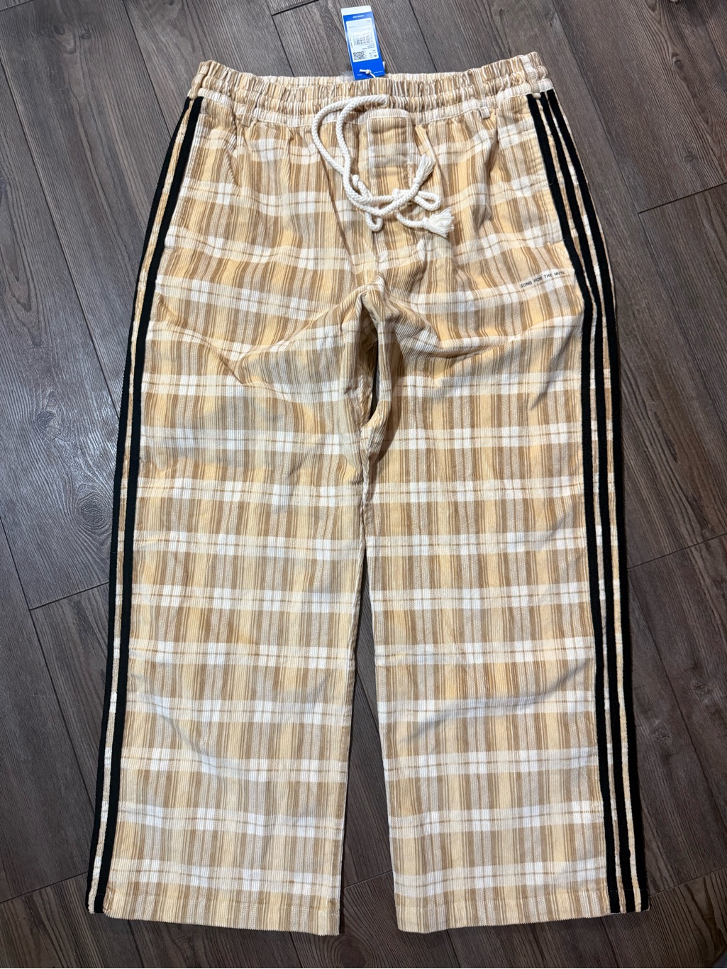 Nwt Adidas X Song For The Mute Adi006 Plaid Pants Xl Wide Leg Kc3140
